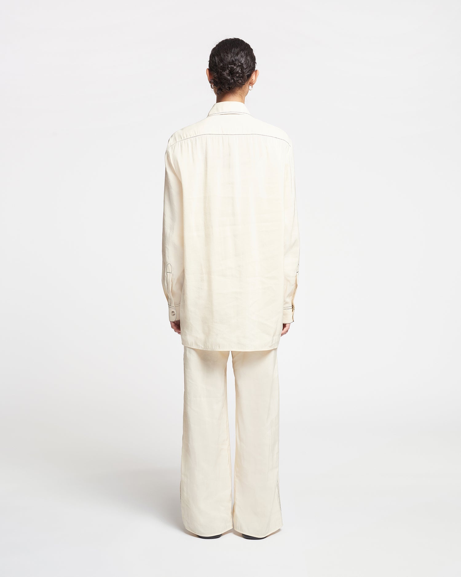 Glass Poplin Shirt Dress - 7