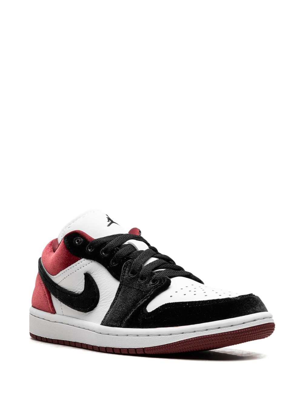 Jordan 1 Low SE "Velvet Black Toe - Black/White/Team Red" sneakers - 2