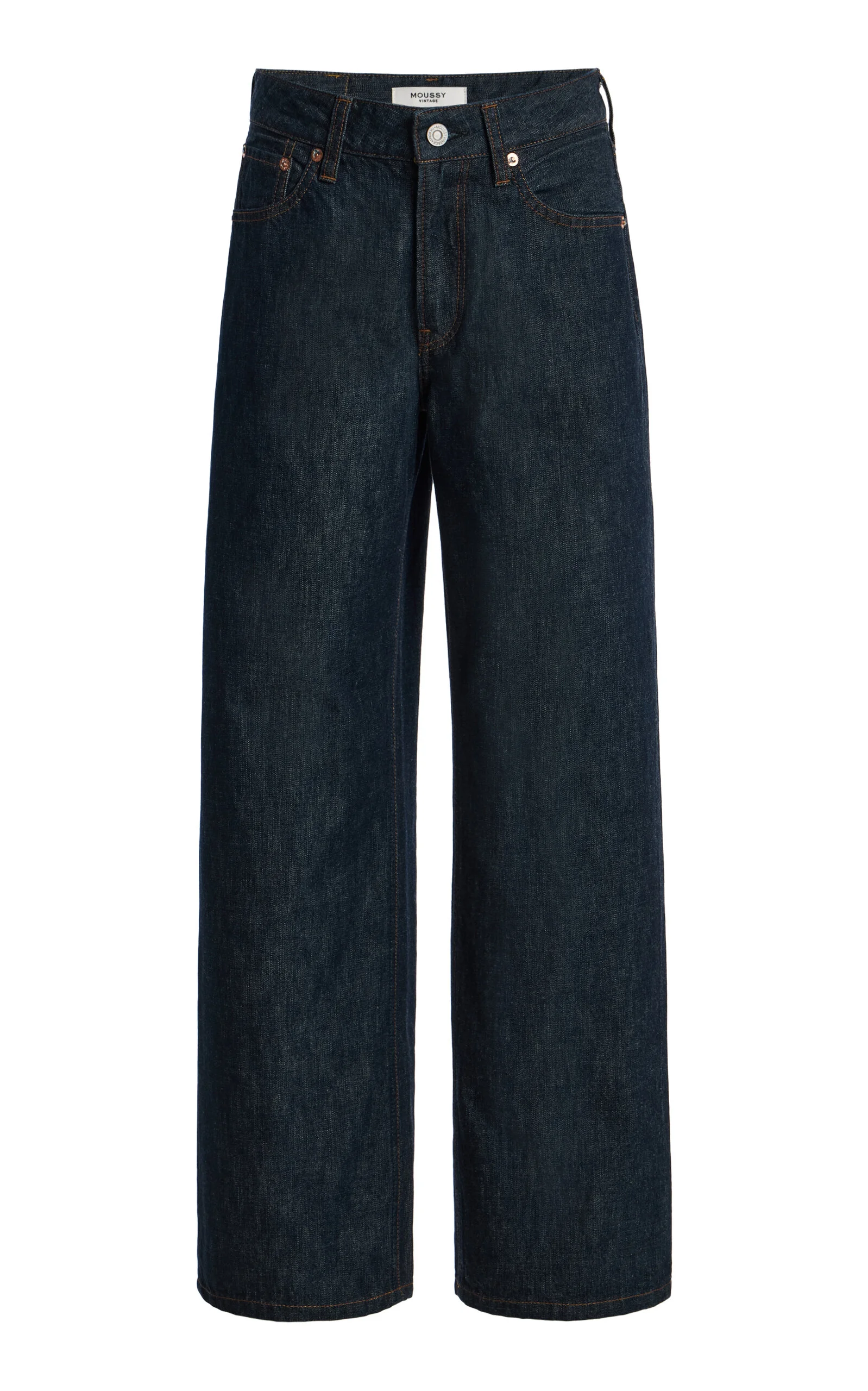 Jay Rigid Mid-Rise Straight-Leg Jeans - 1
