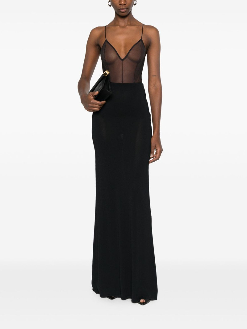 ALEX PERRY V-neck zip bodysuit outlook