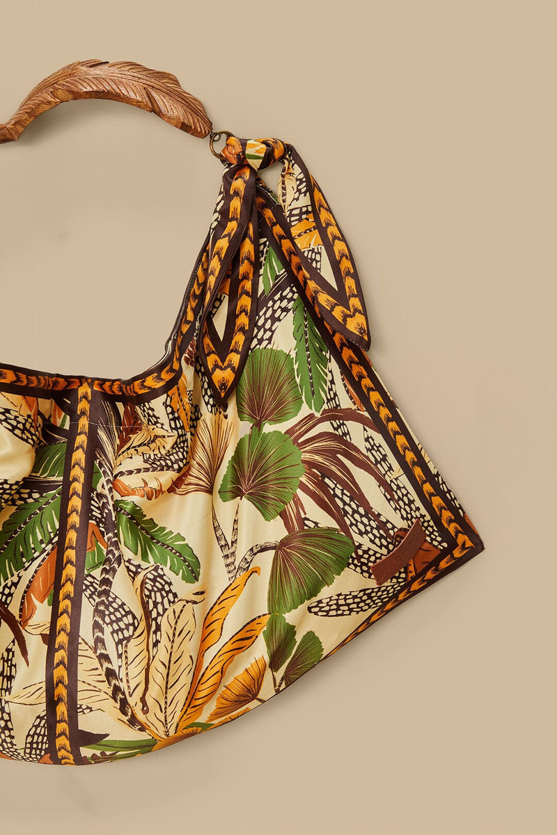Foliage Sketch Scarf Tote Bag 6