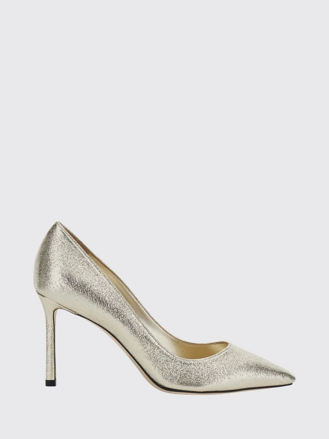 JIMMY CHOO Romy 85 Laminated Leather Stiletto Pumps - 1
