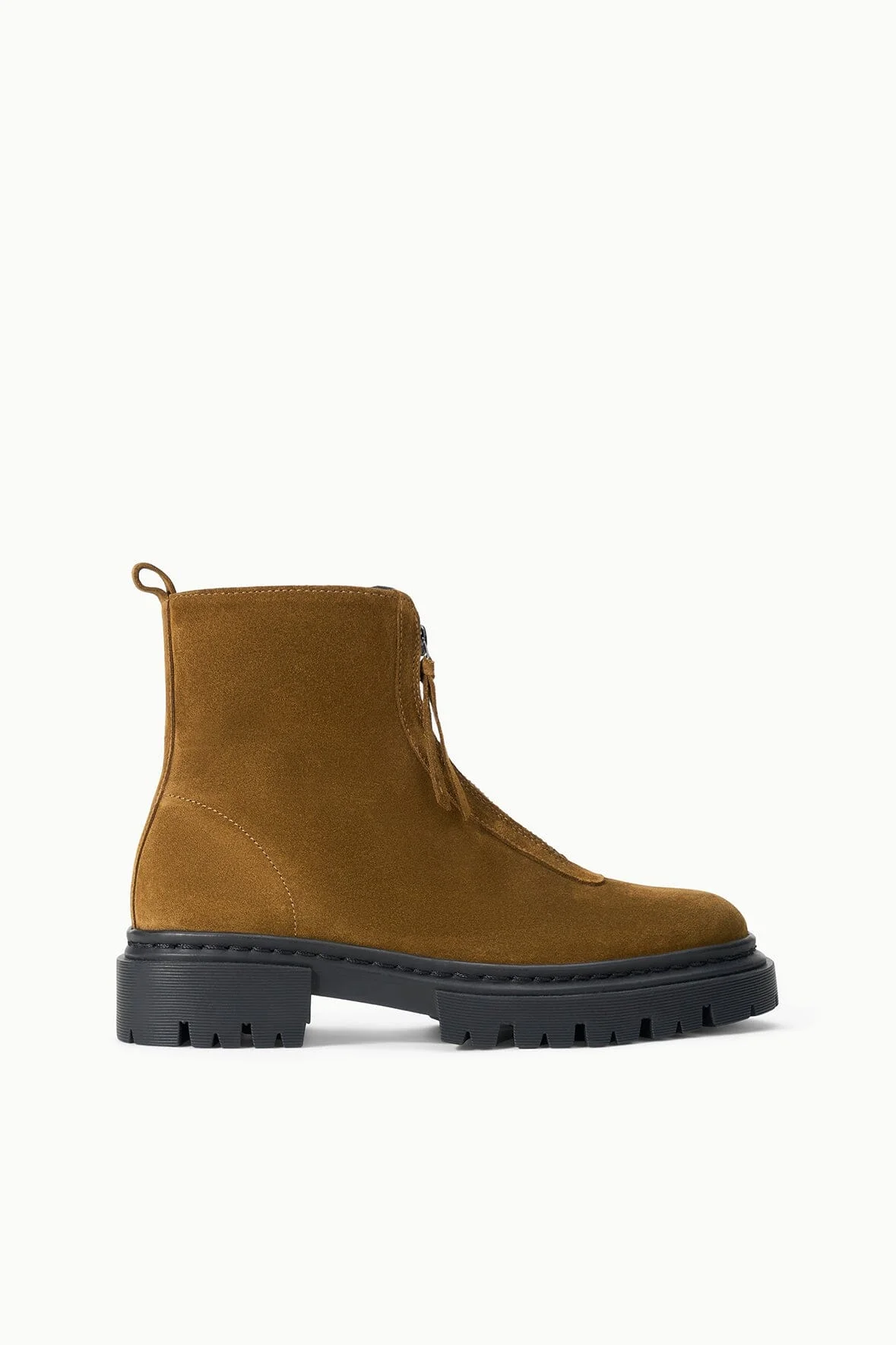 STAUD MILES ZIP ANKLE BOOT CIGAR - 1