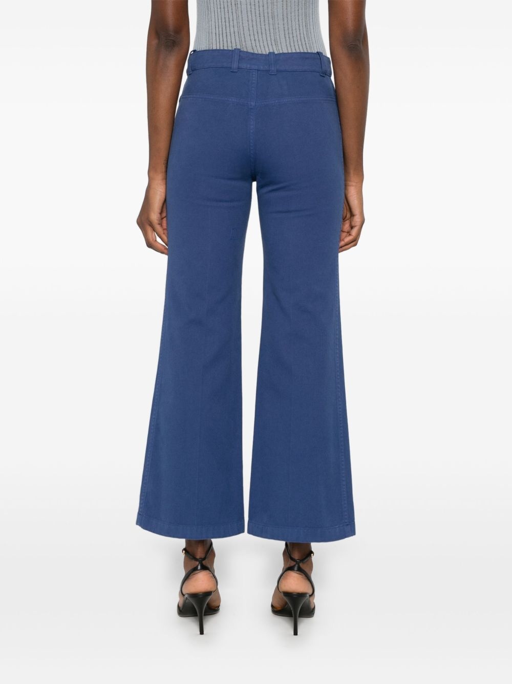 cotton cropped trousers - 4