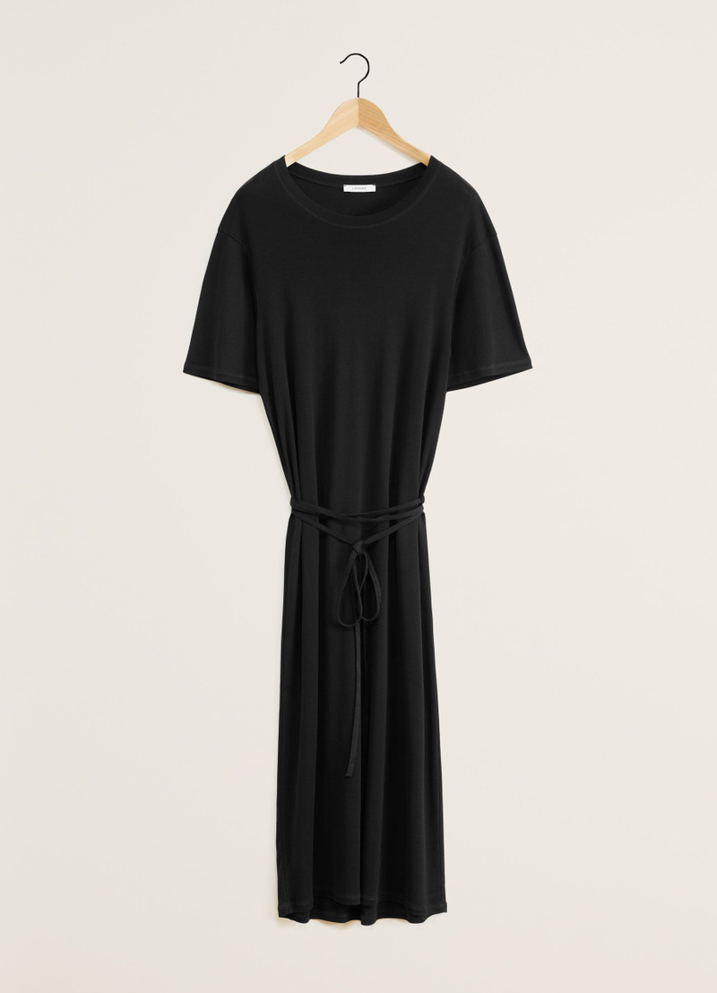 BELTED RIB T-SHIRT DRESS - 1
