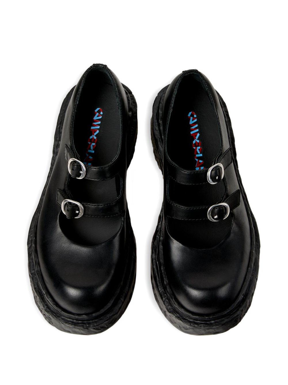 Vamonos buckle-strap platform loafers - 4