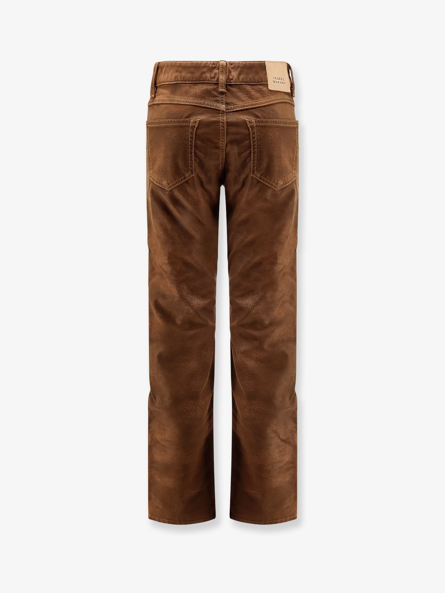 Kelsie Leather-Alternative Material Trousers - 2