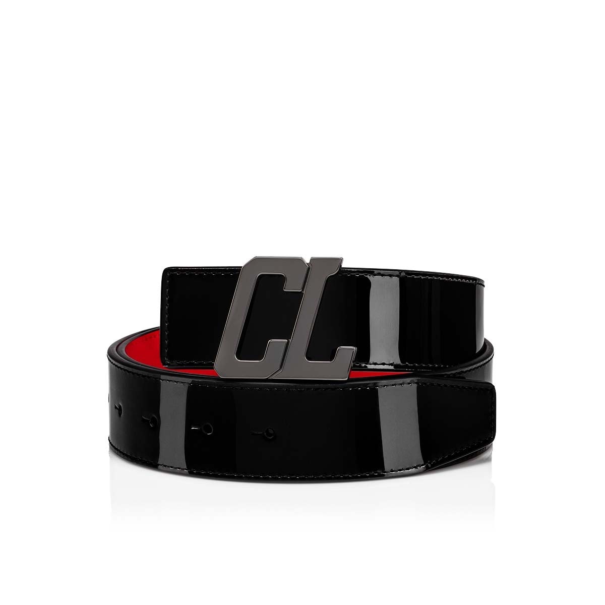 Happy Rui Cl Logo Belt BLACK/LOUBI/GUN METAL - 1