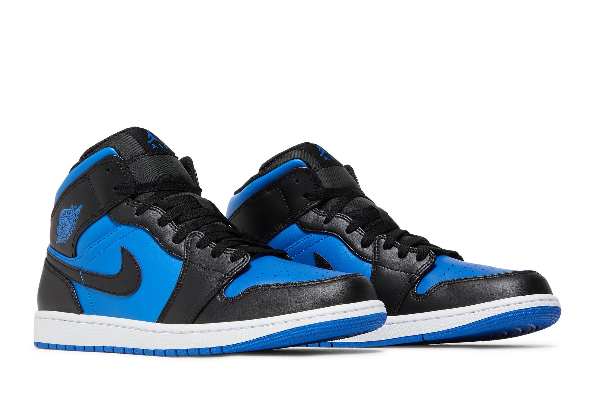 Air Jordan 1 Mid 'Black Royal Blue' - 8