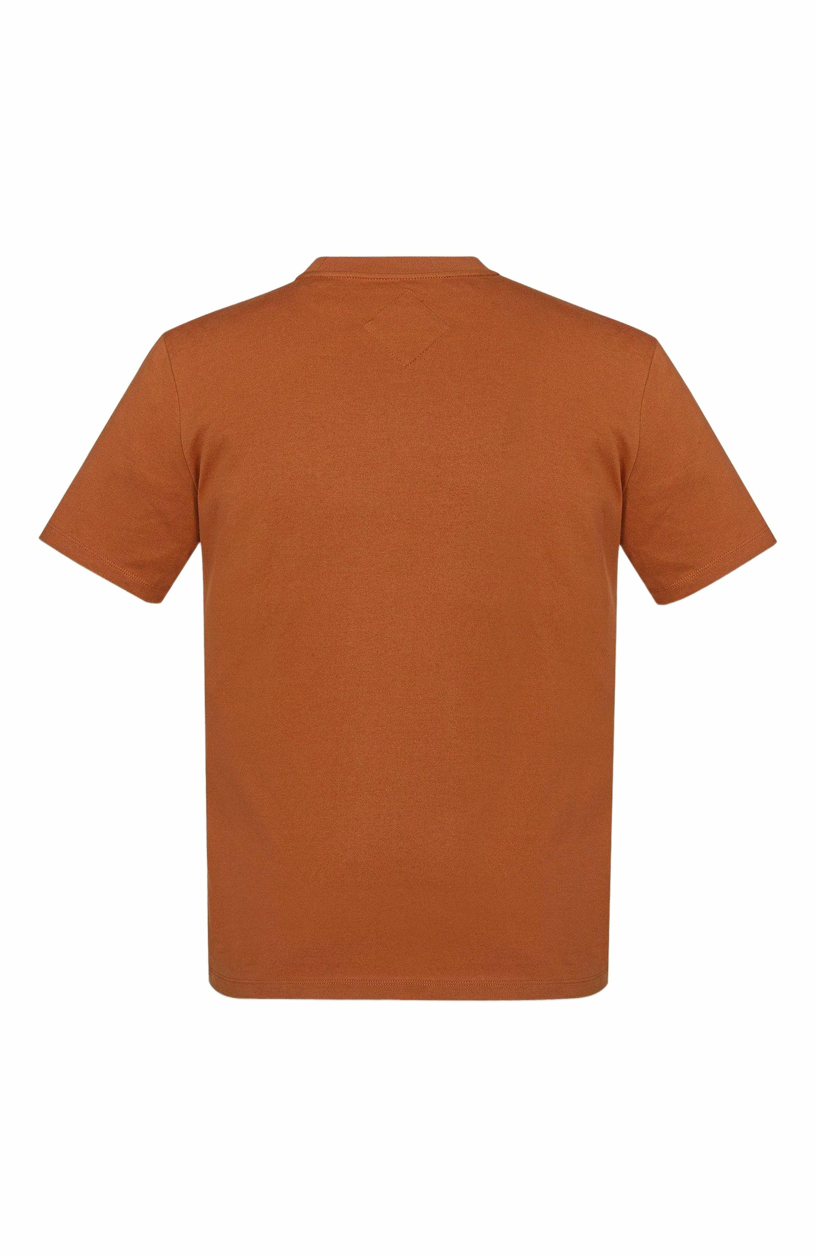 MCM Laurel Logo Print T-Shirt in Organic Cotton in Cognac at Nordstrom - 3