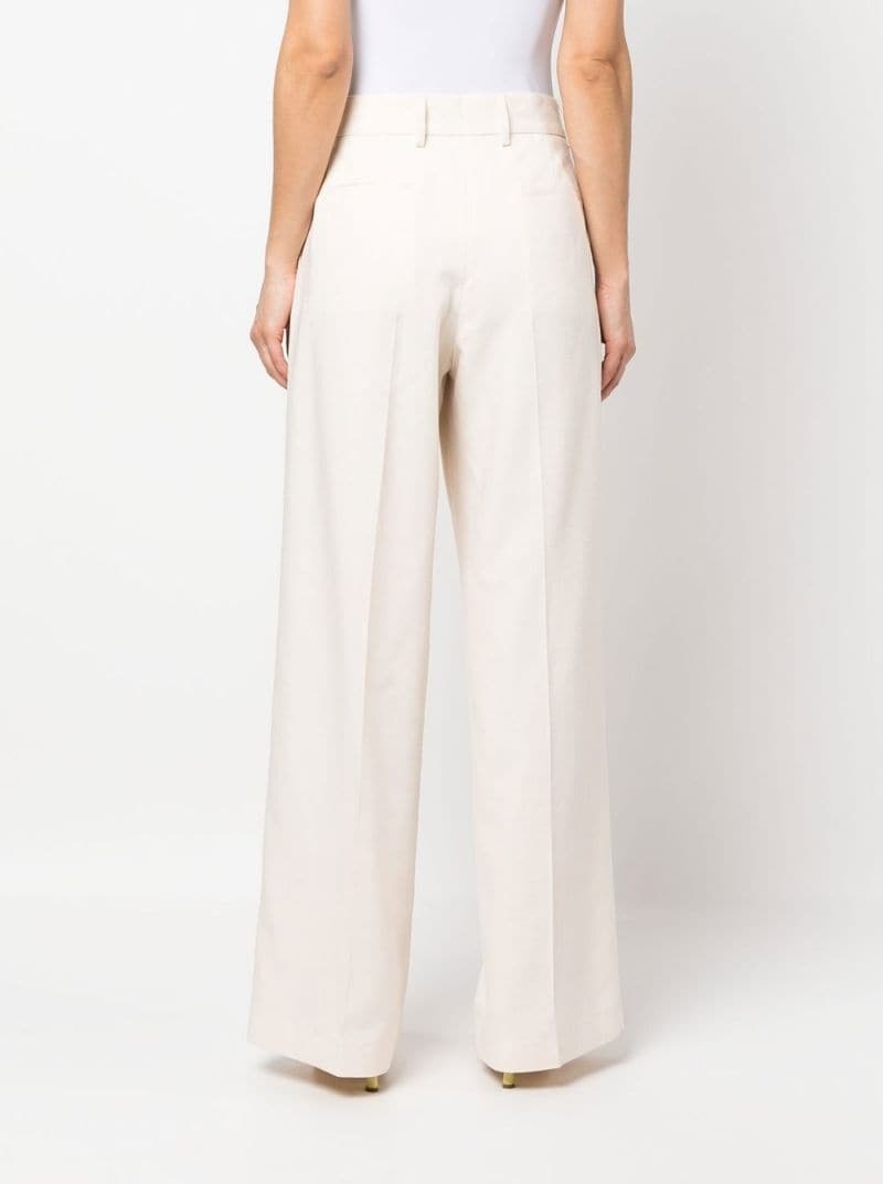 straight-leg tailored trousers - 4