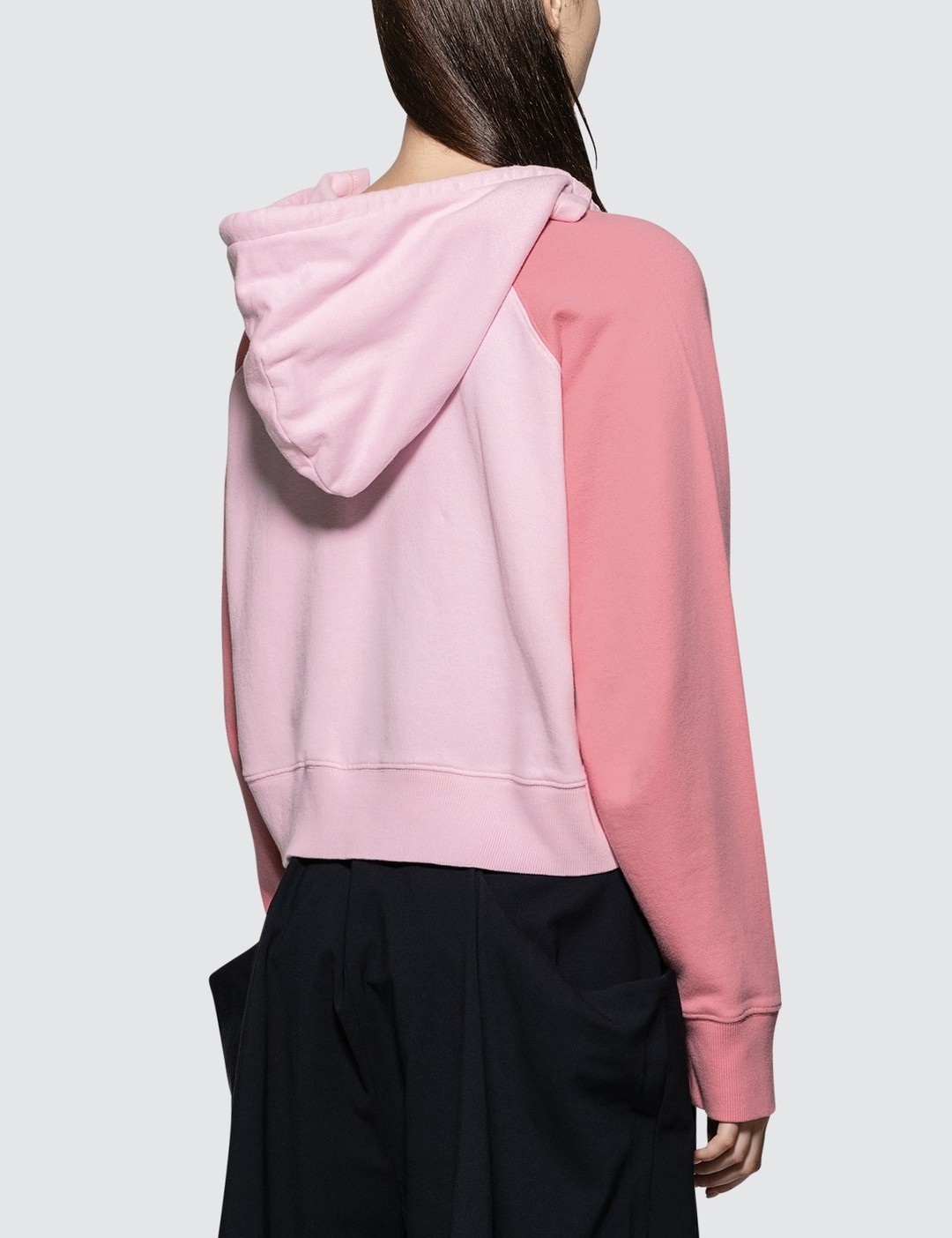 CONTRAST SLEEVE HOODIE - 3