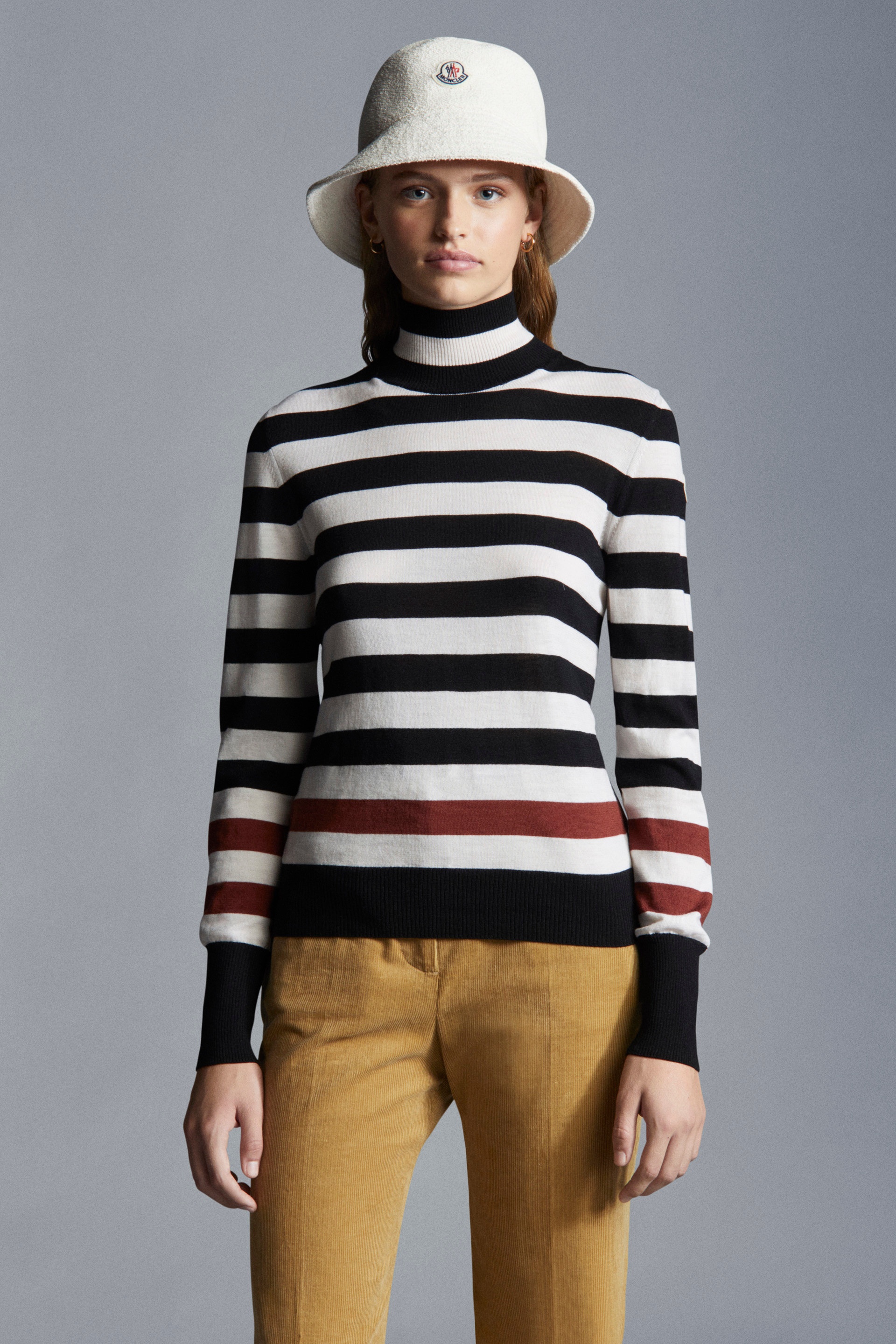 Striped Wool Turtleneck Sweater - 2