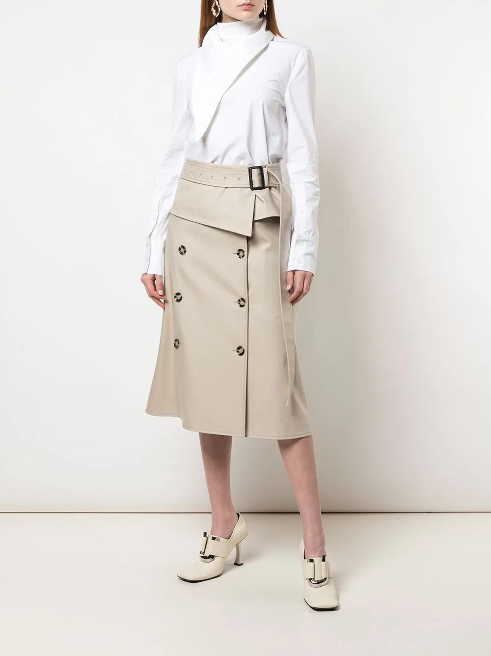 trench A-line skirt - 2