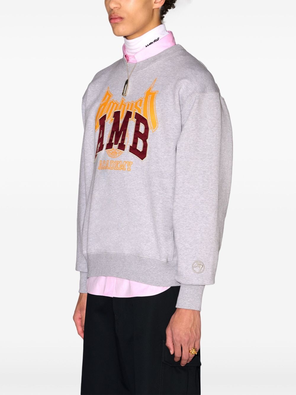 logo-appliquÃ© sweatshirt - 4