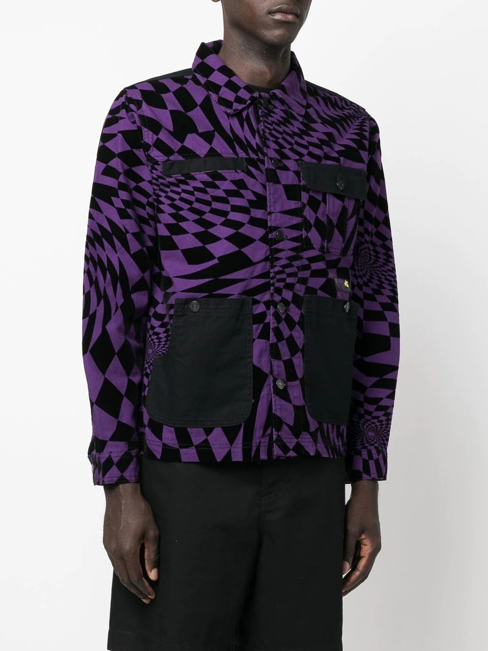 abstract-print jacket - 3