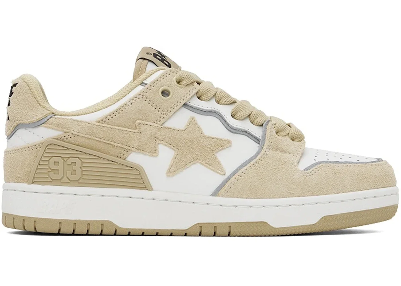A Bathing Ape Bape SK8 Sta Beige Suede - 1