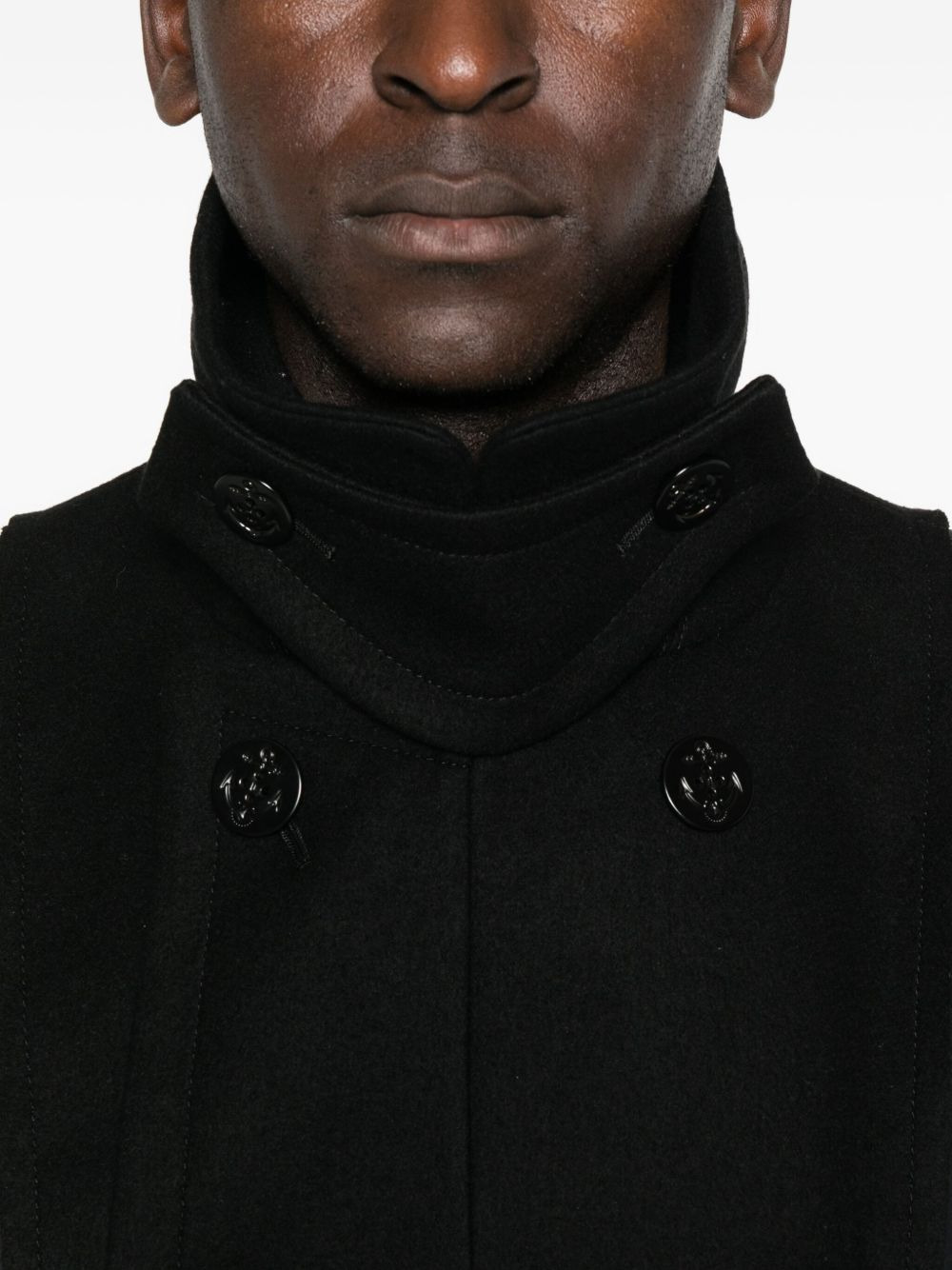 double-breasted wool jacket - 5