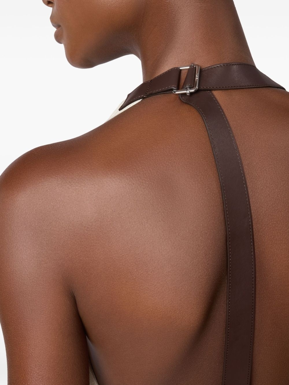 leather-strap tunic top - 5
