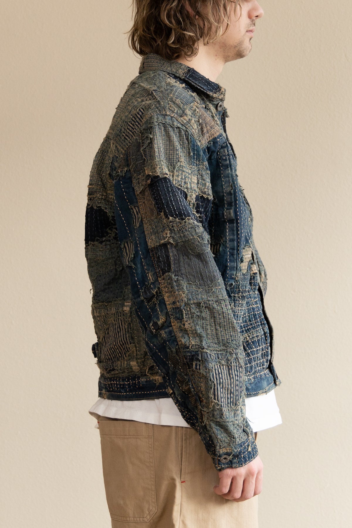 Kapital BORO SPRING 1ST JKT - INDIGO | REVERSIBLE