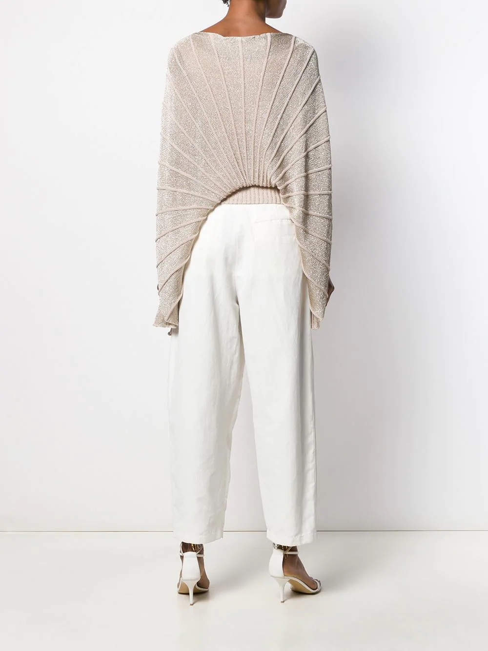 cape-style knitted top - 4