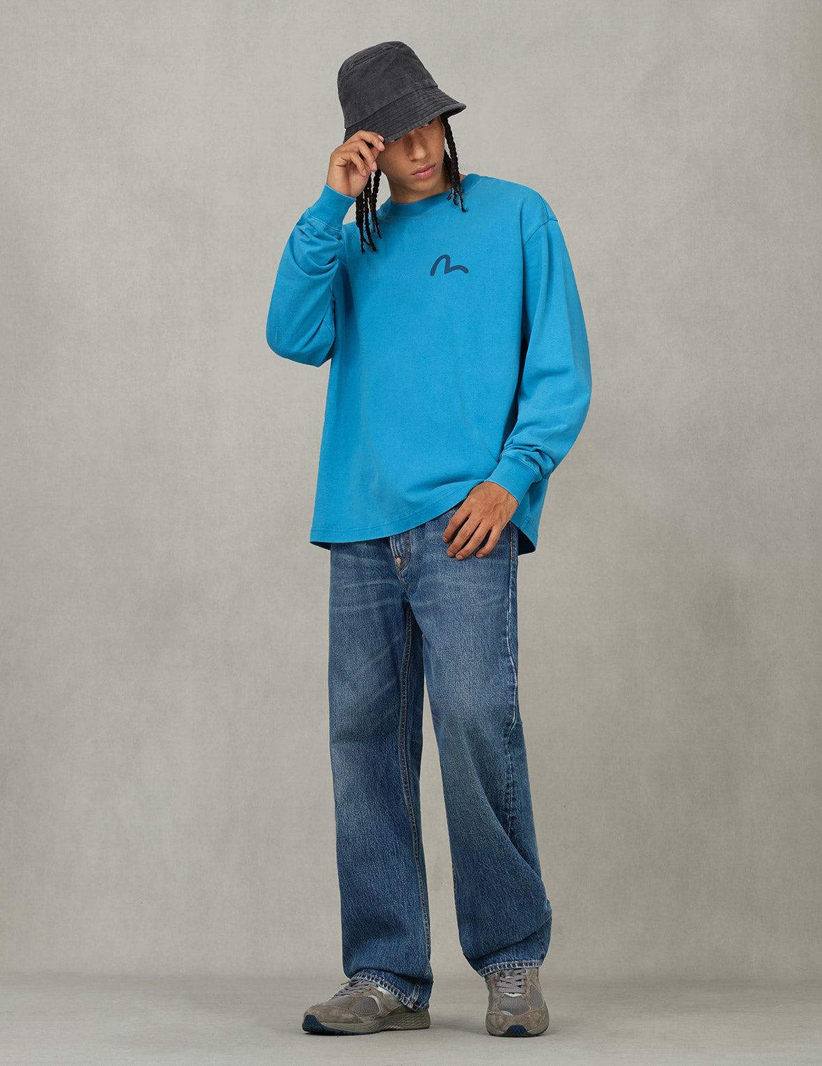 Distressed Seagull Print Regular Fit Denim Jeans - 4
