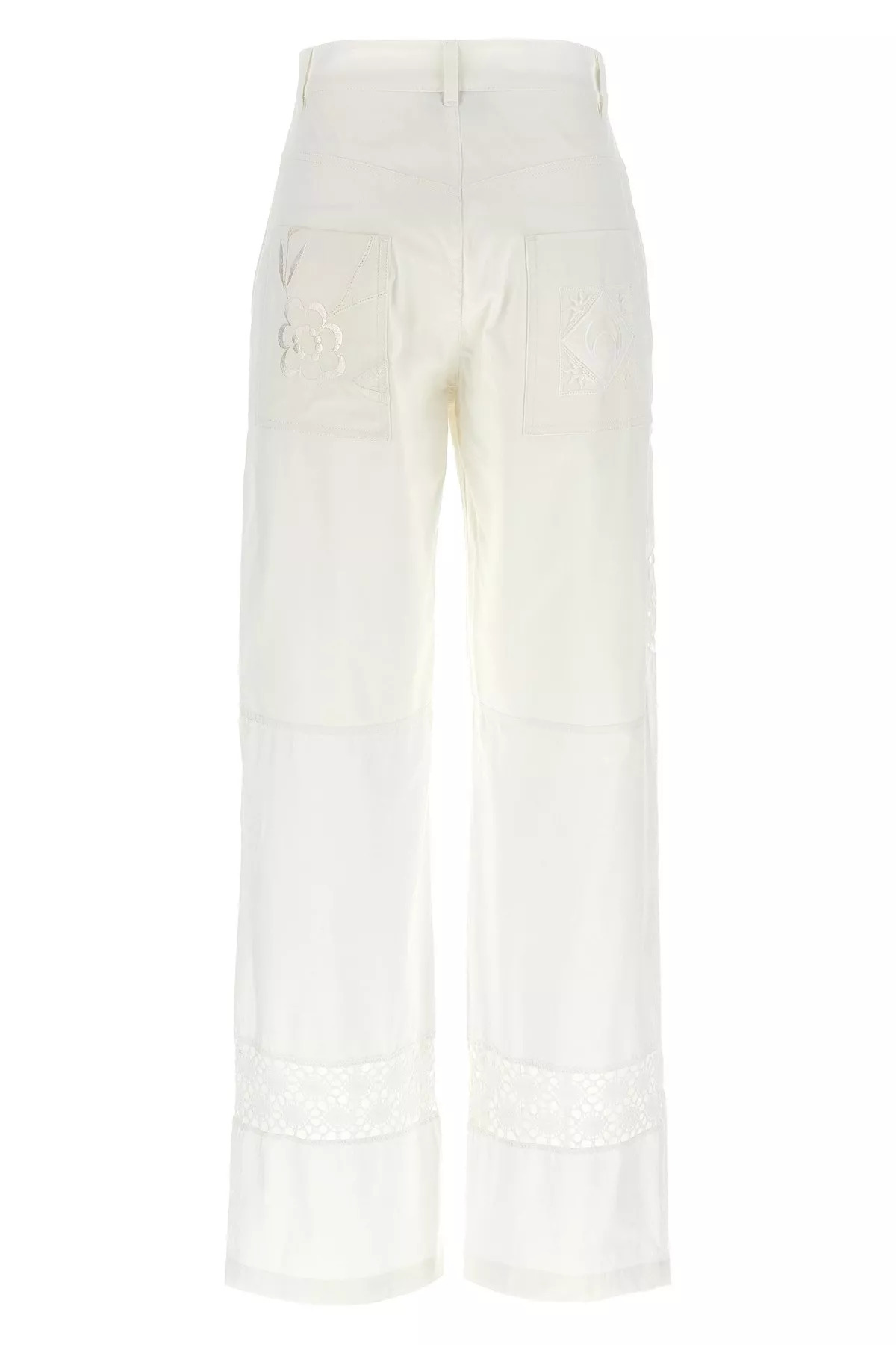 Cut-out embroidery pants - 7