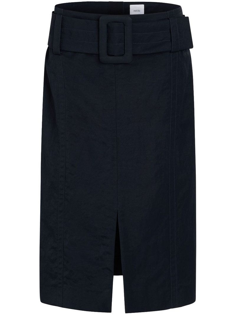 belted midi skirt 1