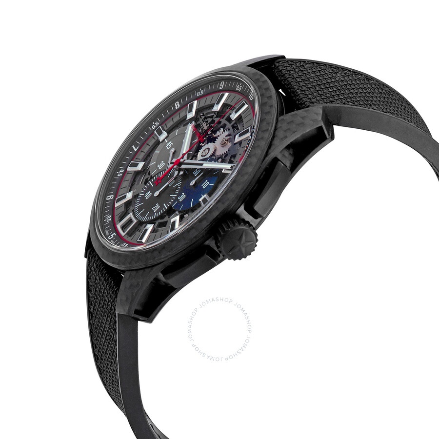 Zenith 10th Striking-Carbon-Skeleton Dial-Rubber strap Watch 10.2260.4052W/98.R573 - 2