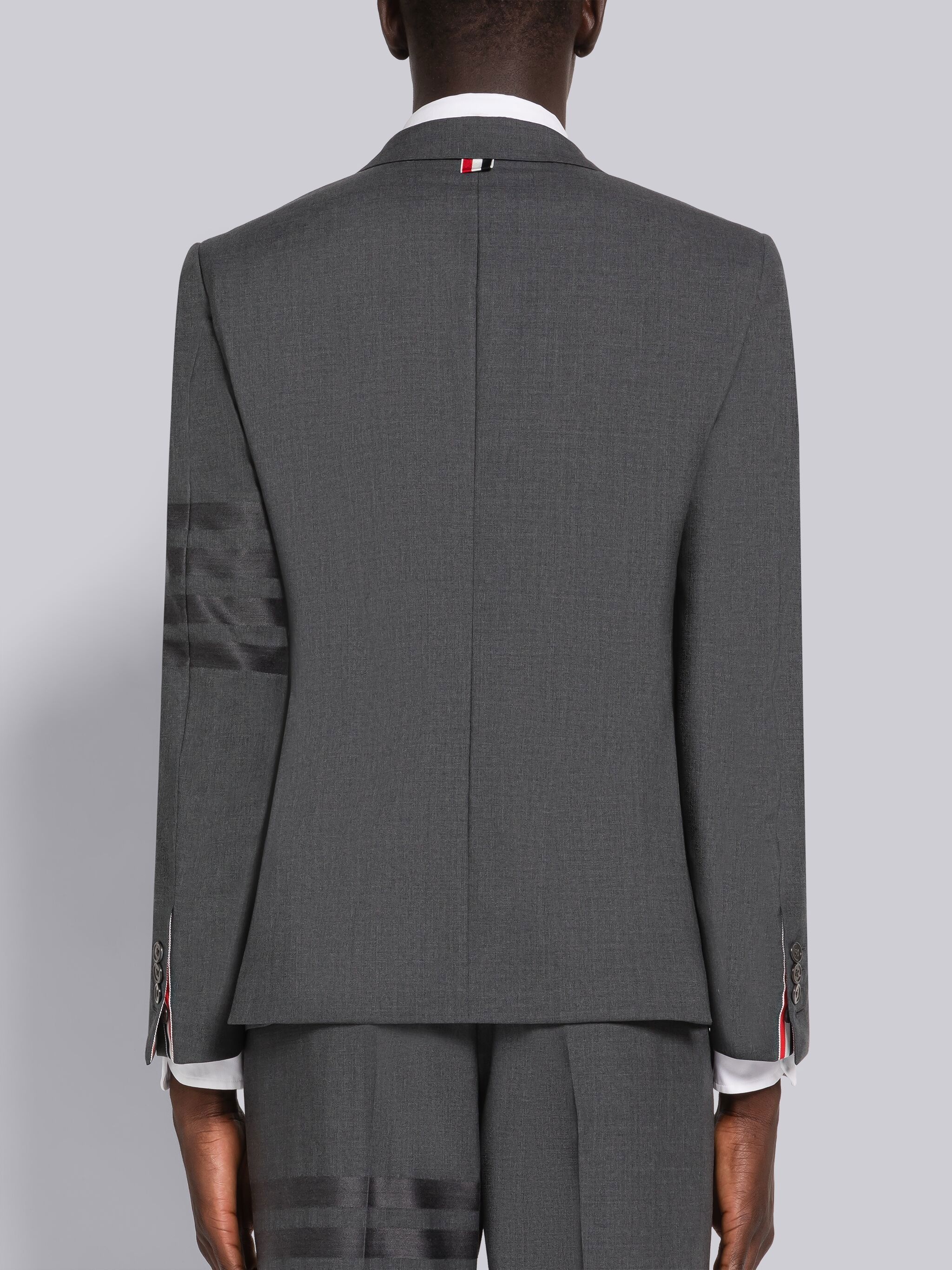 PLAIN WEAVE SUITING 4-BAR CLASSIC SPORT COAT - 3