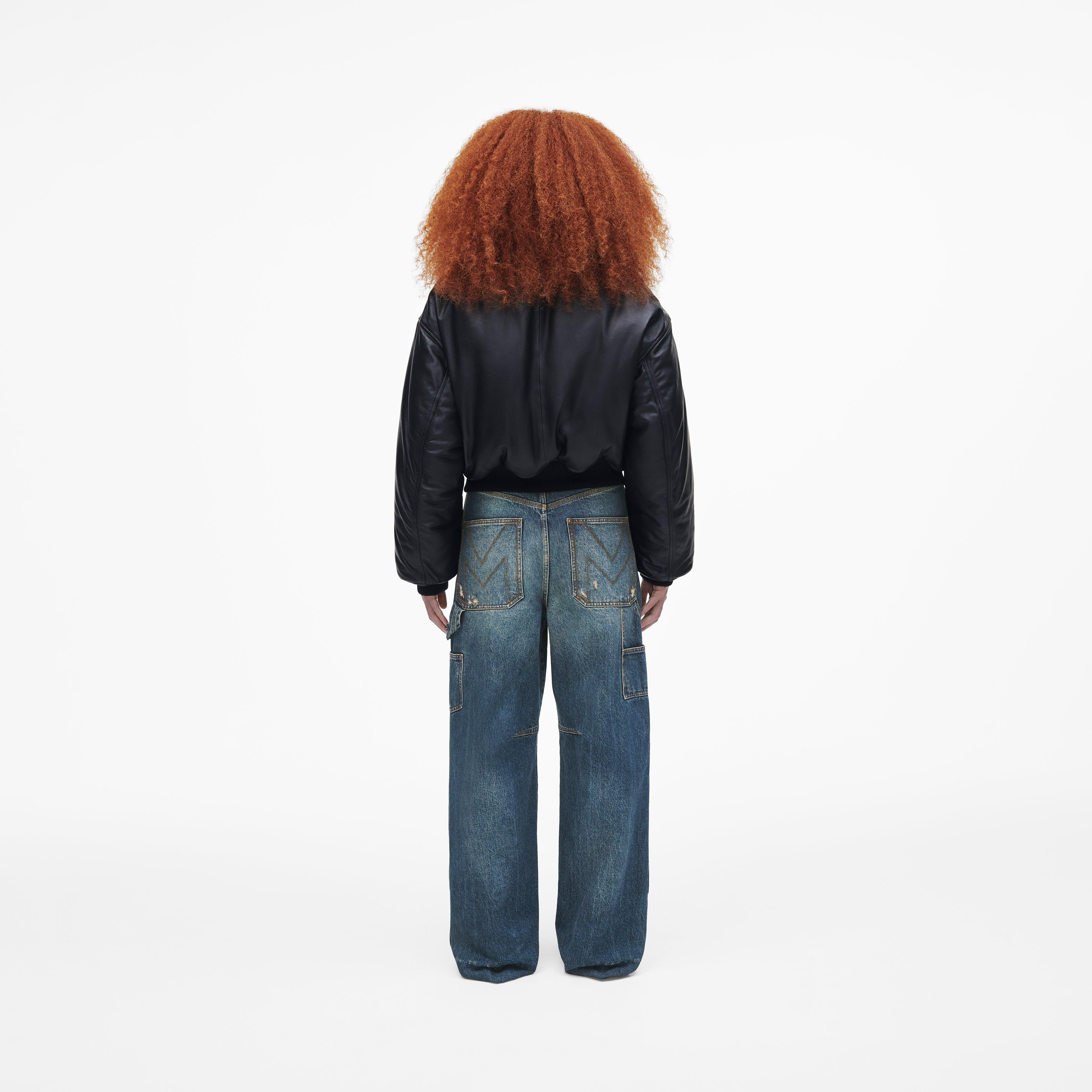 PUFFY LEATHER BOMBER - 4