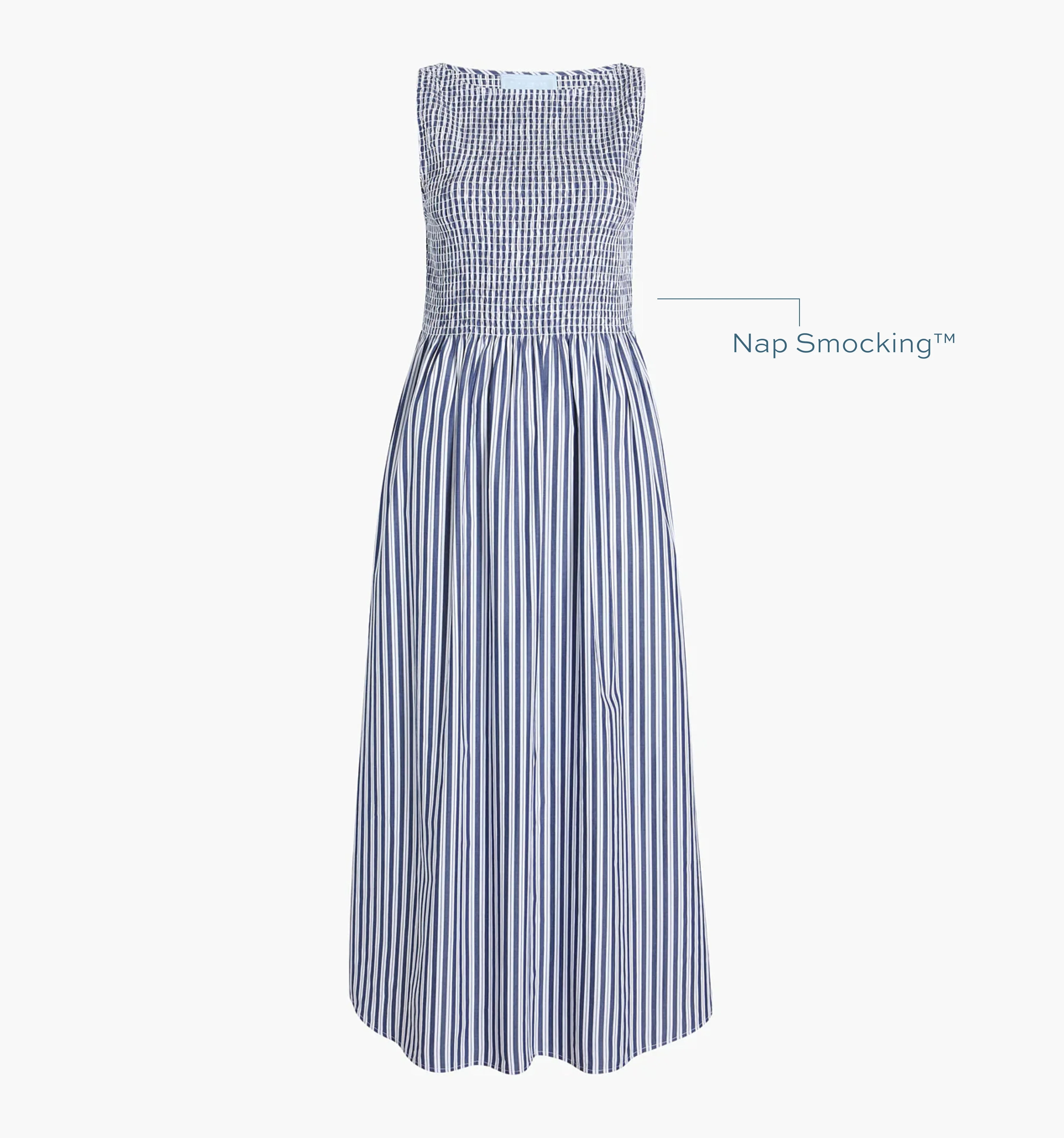 The Cosima Nap Dress - Navy Stripe - 1