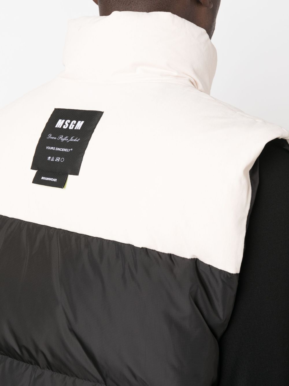 high-neck padded gilet - 5