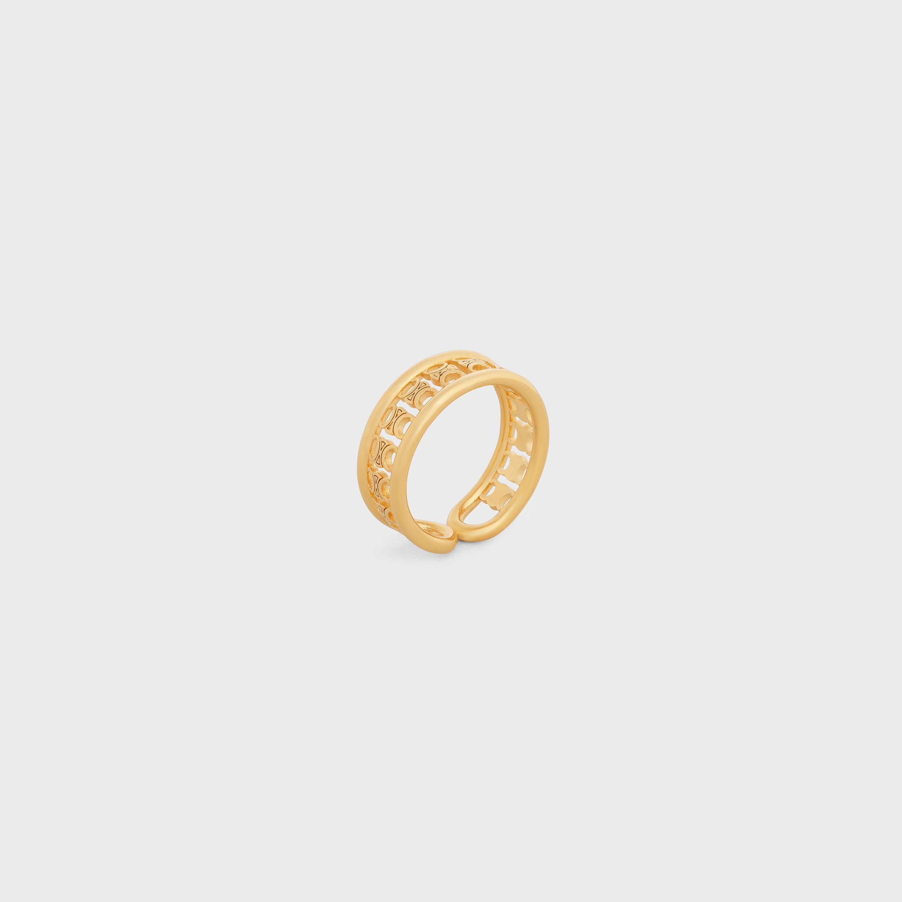 Triomphe Multi Ring in Brass with Gold Finish - 2