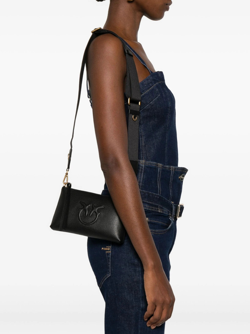PINKO Pinko Embossed-logo Leather Cross-body Bag outlook