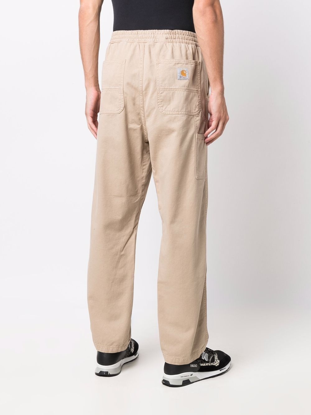 high-rise straight-leg trousers - 4