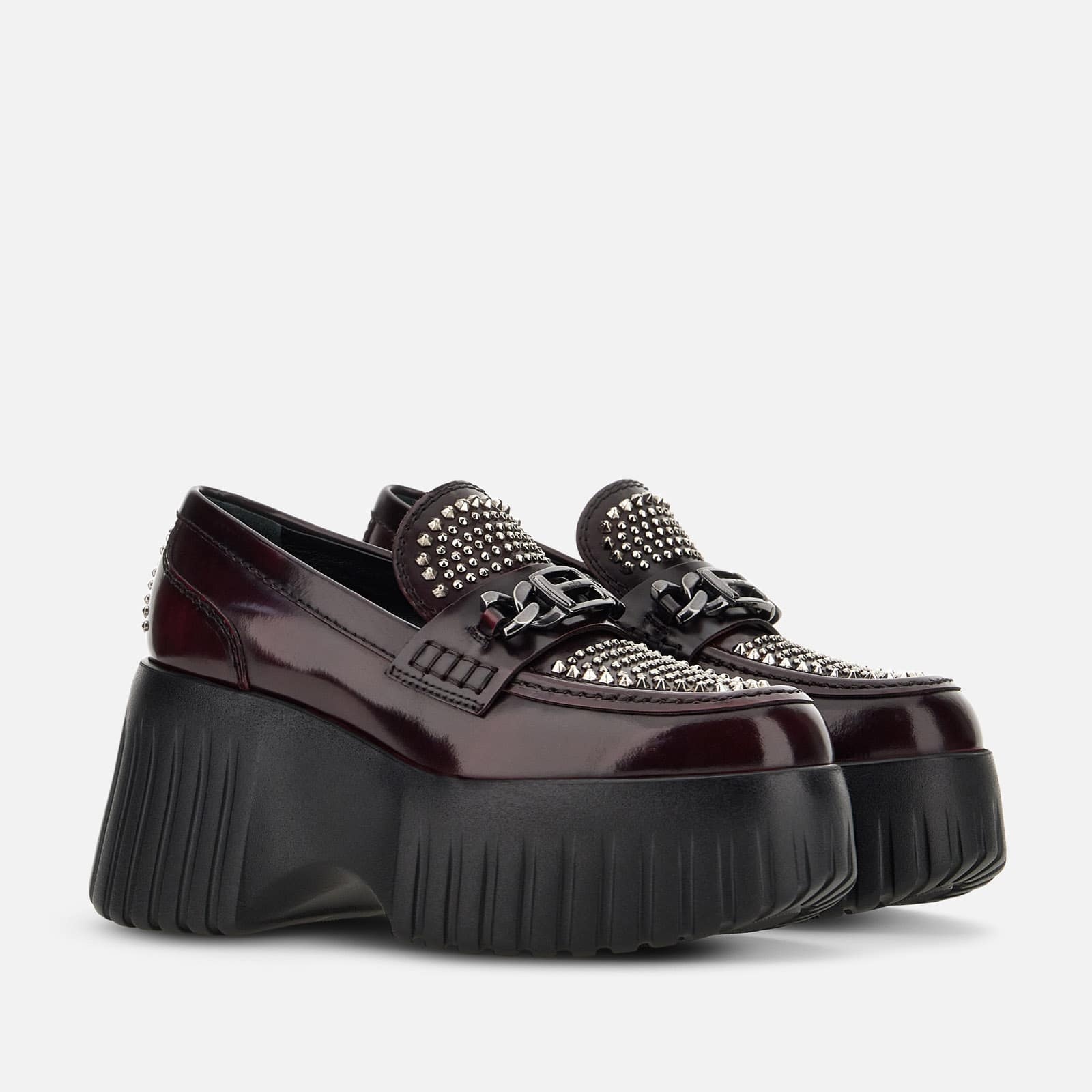 Loafers Hogan H-Stripes Burgundy - 2