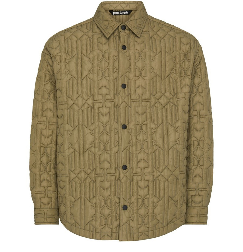 monogram quilted 셔츠 재킷 - 1