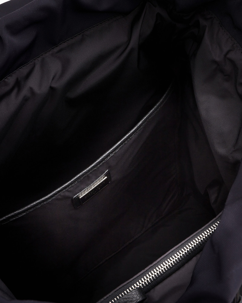 Recycled-nylon and pebbled-leather backpack ASV 4