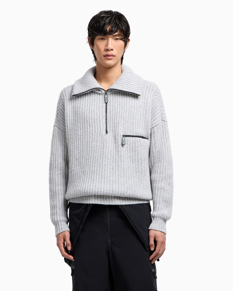 GIORGIO ARMANI GIORGIO ARMANI NEVE PURE CASHMERE JUMPER WITH ZIP outlook