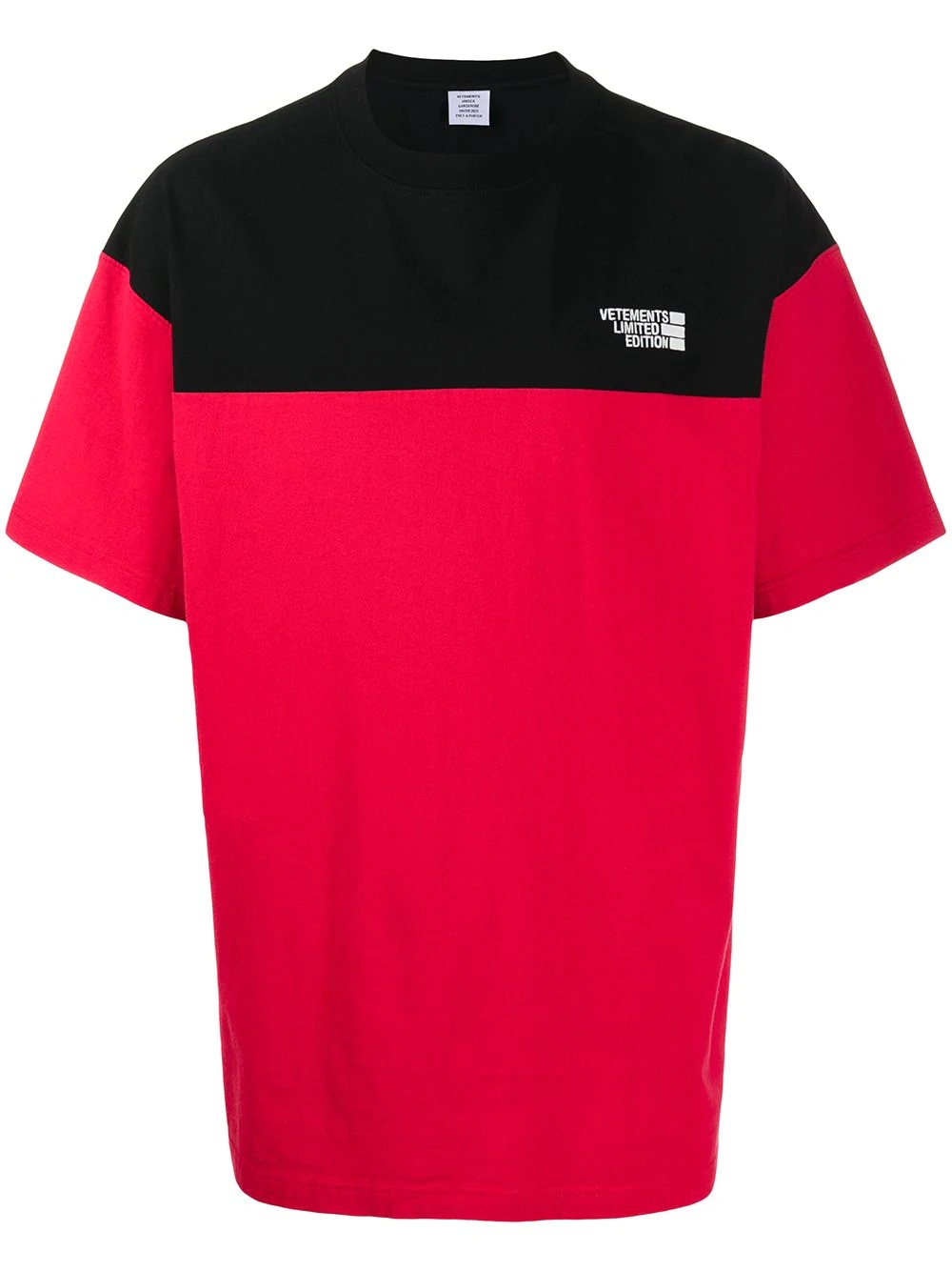 colour-block cotton T-shirt - 1