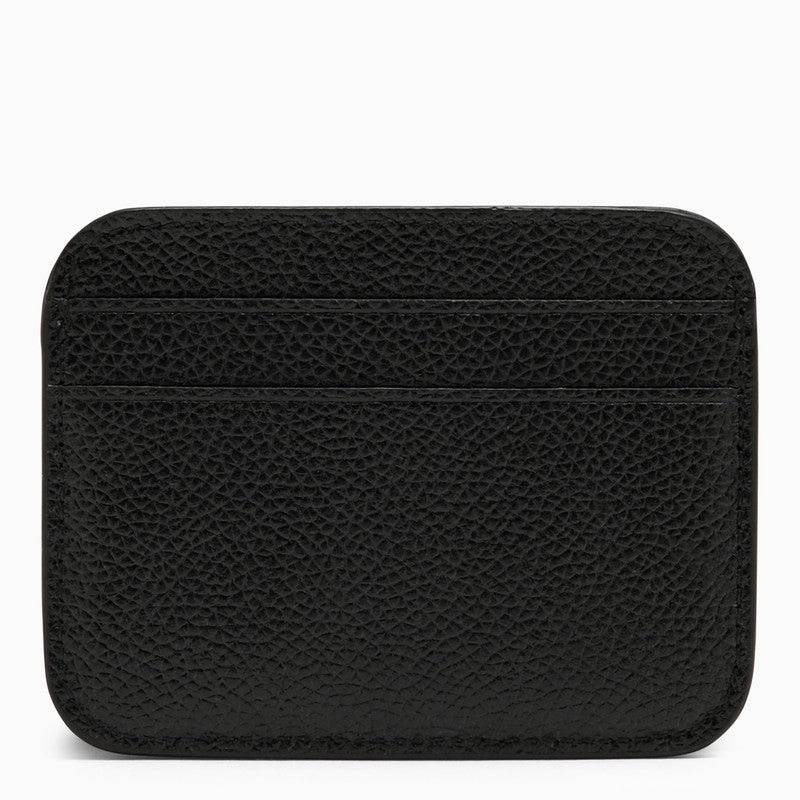 Balenciaga Black Leather Card Holder With Logo Women - 2