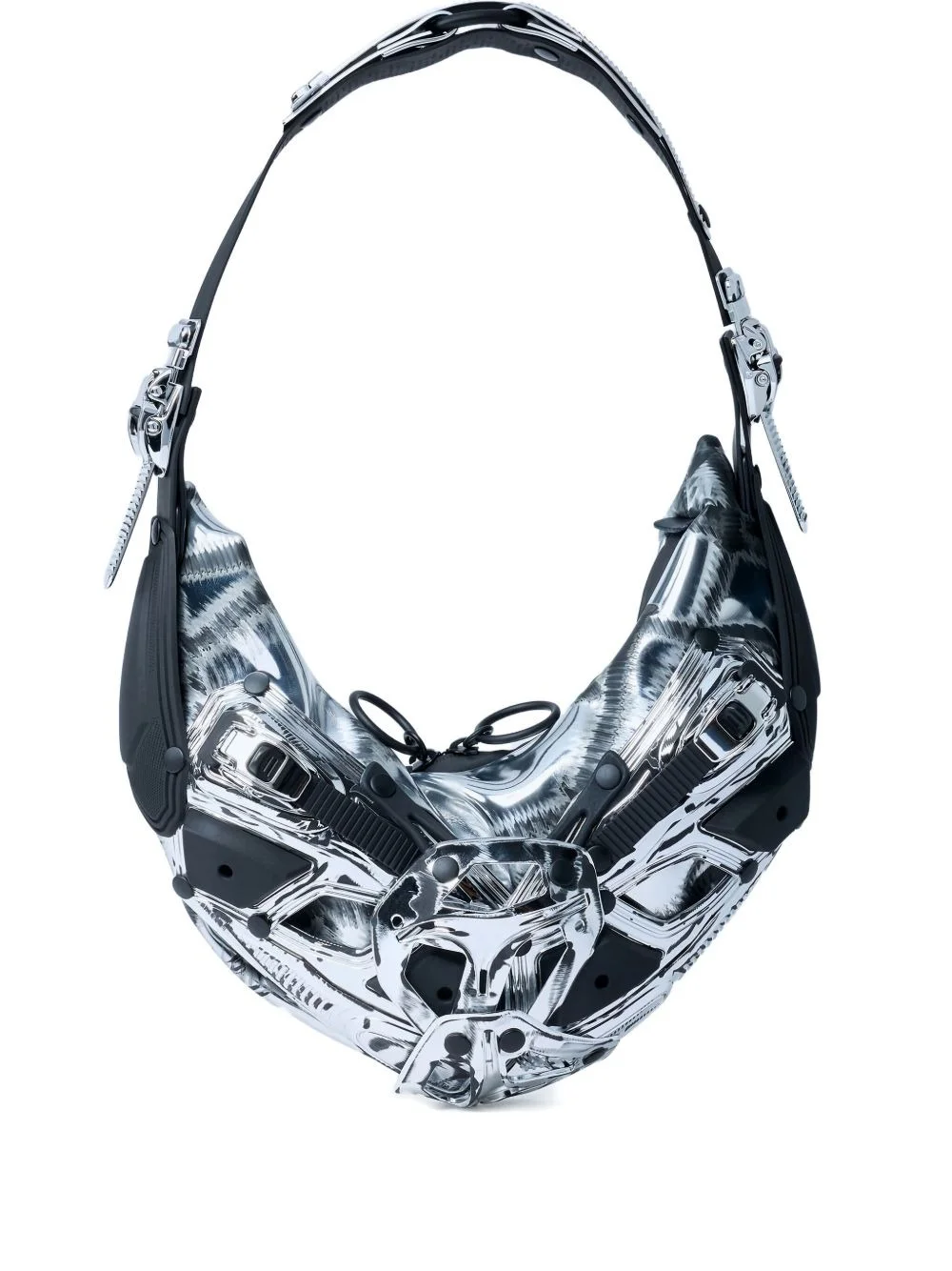 adjustable-strap buckle-fastening shoulder bag - 1