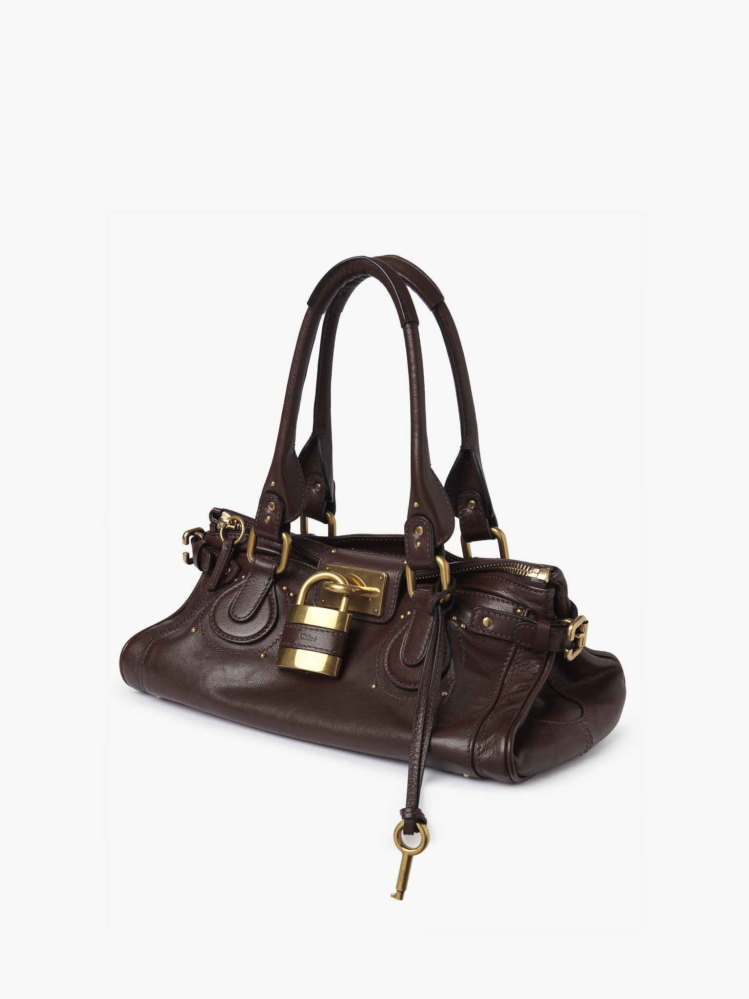 PADDINGTON BAG IN GRAINED LEATHER - 3