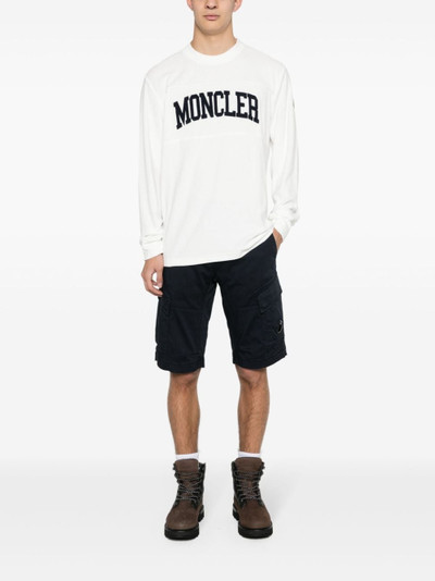 Moncler logo-embroidered cotton sweatshirt outlook