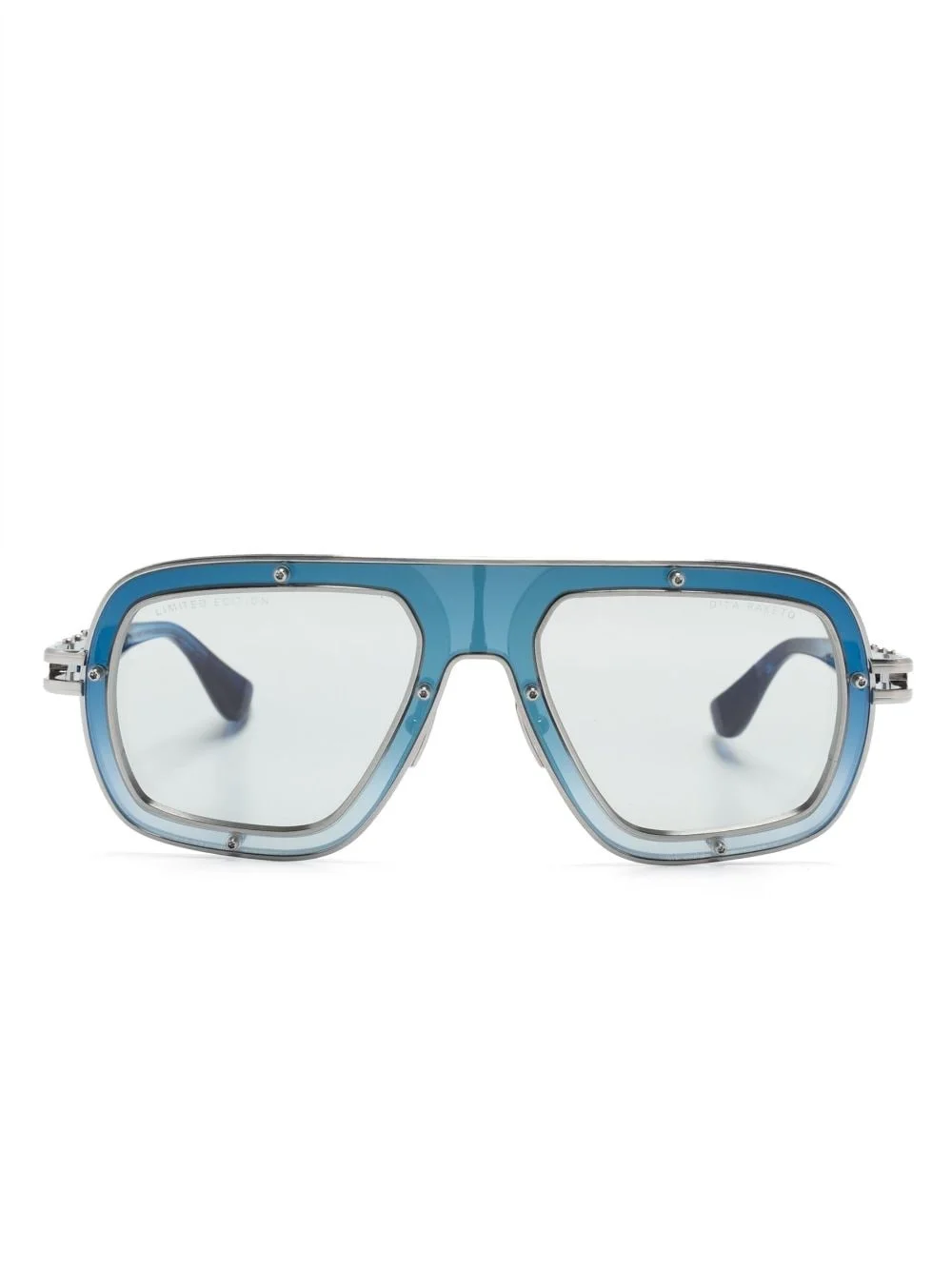 round-frame tinted sunglasses - 1