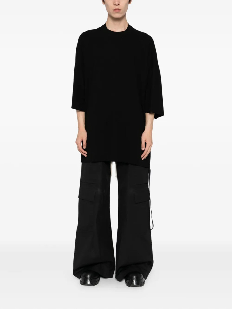 Rick Owens DRKSHDW KNIT T-SHIRT - TOMMY T BLACK outlook