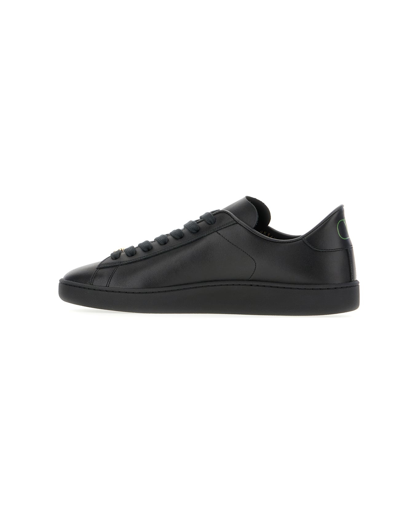 Black Leather Sneakers - 3