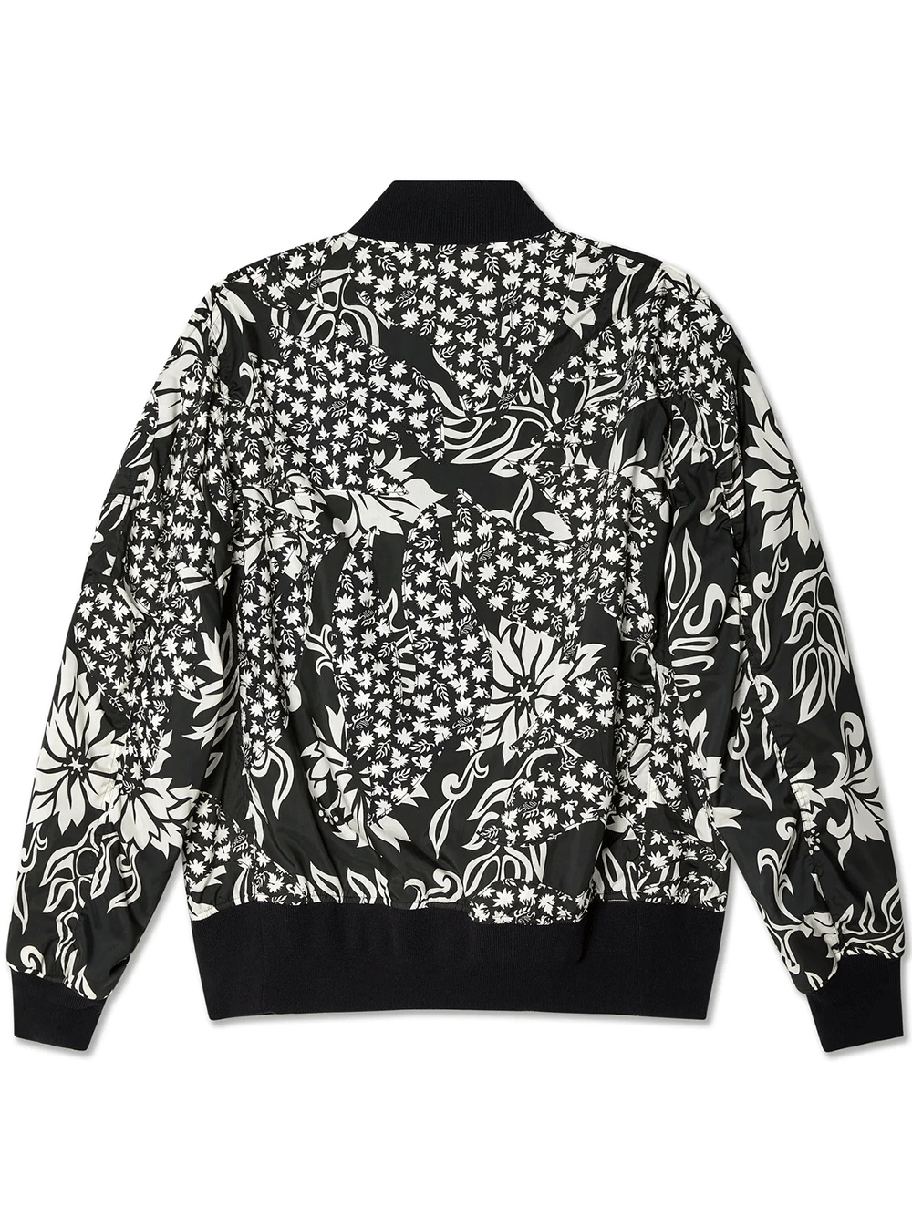 Floral Embroidered Patch Blouson - 2