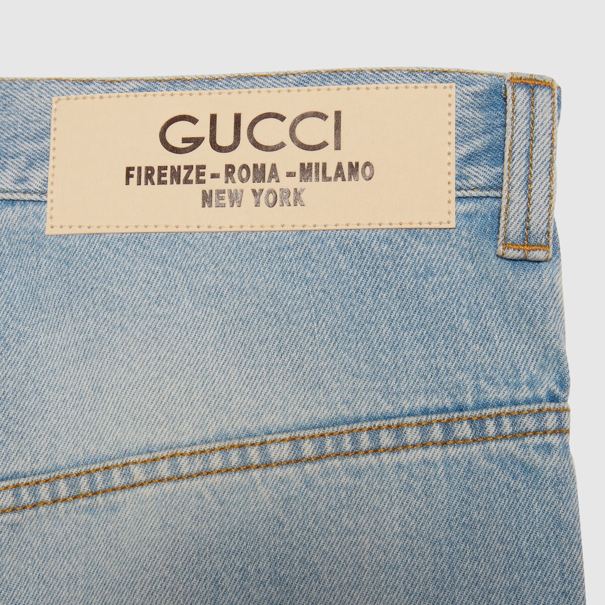 Denim pant with label - 5